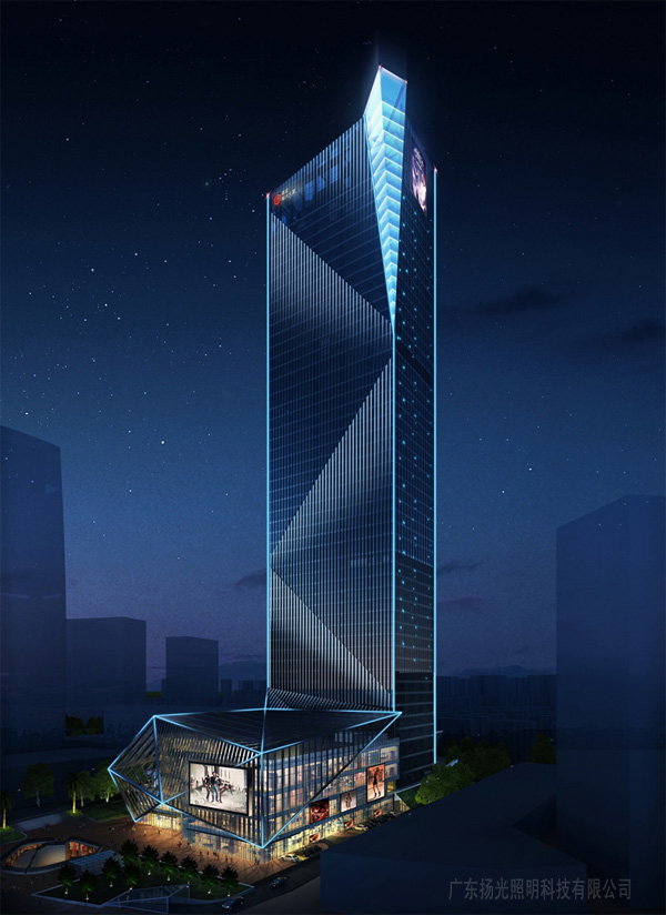 东莞嘉宏振兴大厦超高层建筑照明设计