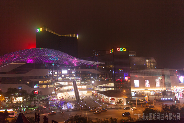 湖南步步高商业综合体夜景照明工程