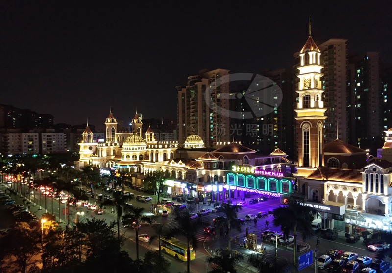 东莞市金月湾广场夜景照明设计