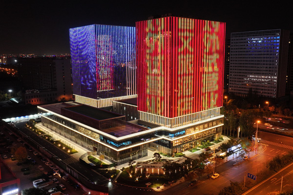 山西万马商务中心写字楼亮化工程